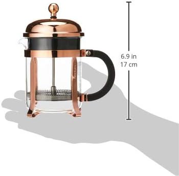 Bodum Chambord Kaffeebereiter 4 Tassen, Chrom, Pink, cm, 10.5 x 16.6 x 19 cm, 1 Einheiten, Pink