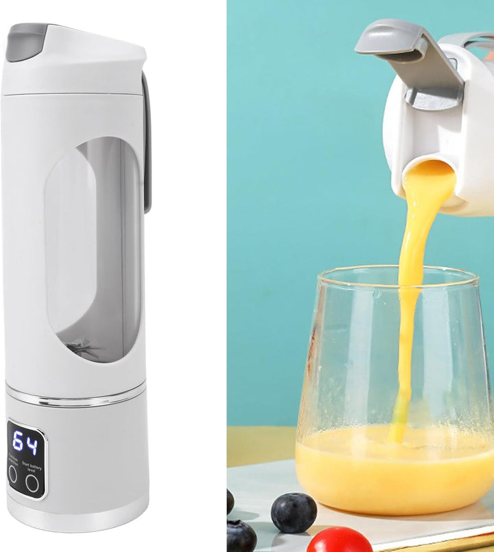 Tragbarer Persönlicher Stabmixer, Auslaufsicher, Kleine Saftmixerflasche, 450 Ml, USB Wiederaufladba