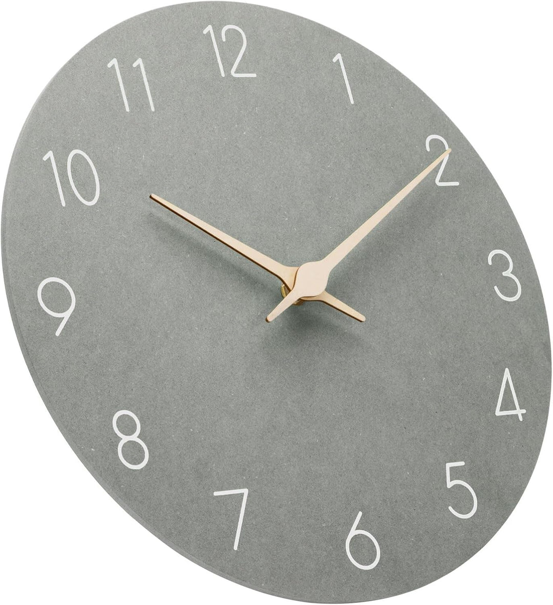 MDF Holz Wanduhr Ohne TickgeräUsche Lautlos Modern 25cm Quarz Gross Batterie Betriebene Wanduhr Einf