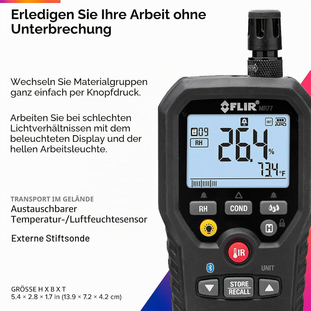 FLIR MR77 Pinless Moisture Meter, MR77