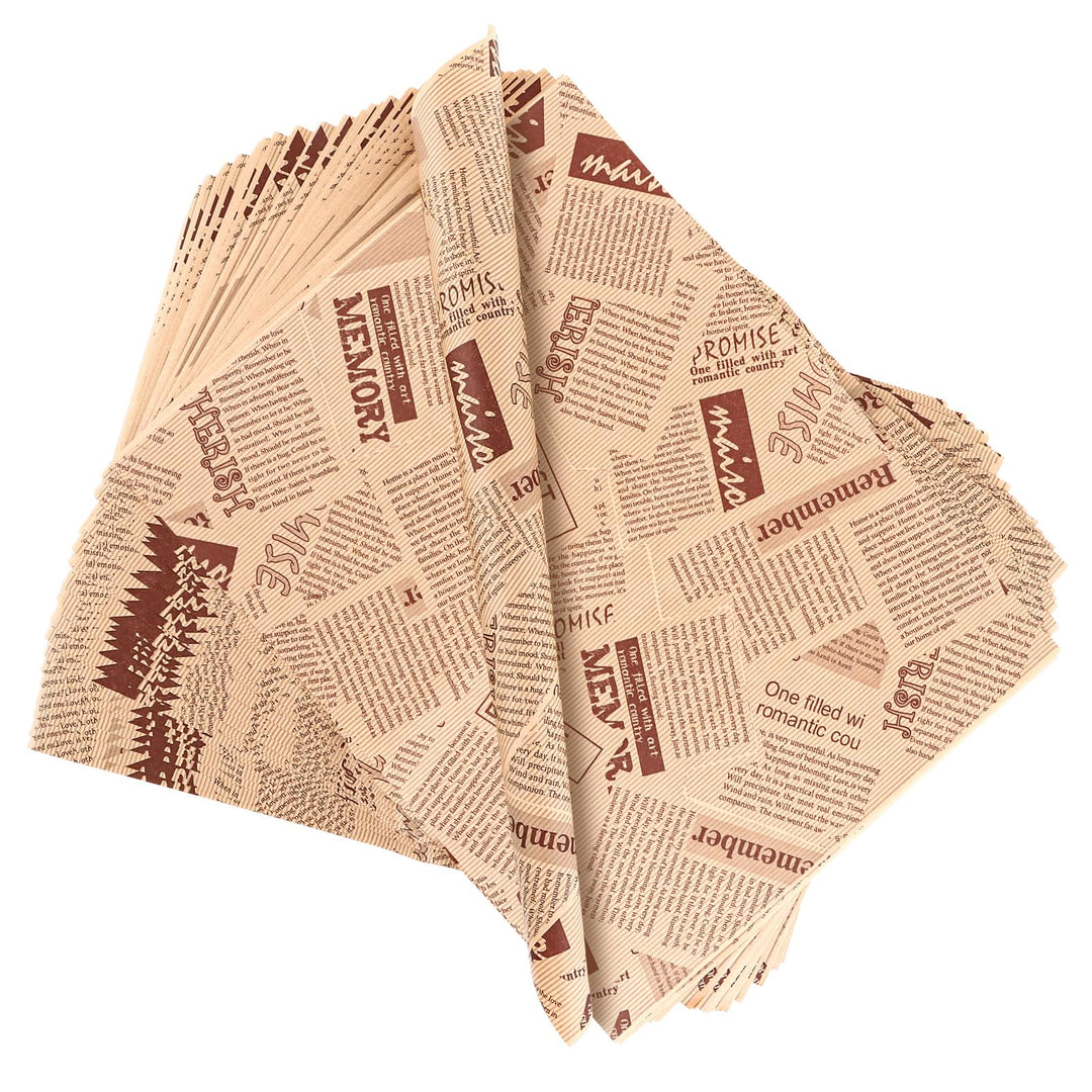 500 Blatt Sandwich Papier, 28 x 38 CM Deli Papierblätter, Hamburgerpapier, Fettdichtes Papier, Leben
