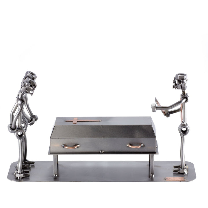 Steelman24 I Schraubenmännchen Bestatter I Made in Germany I Handarbeit I Geschenkidee I Stahlfigur