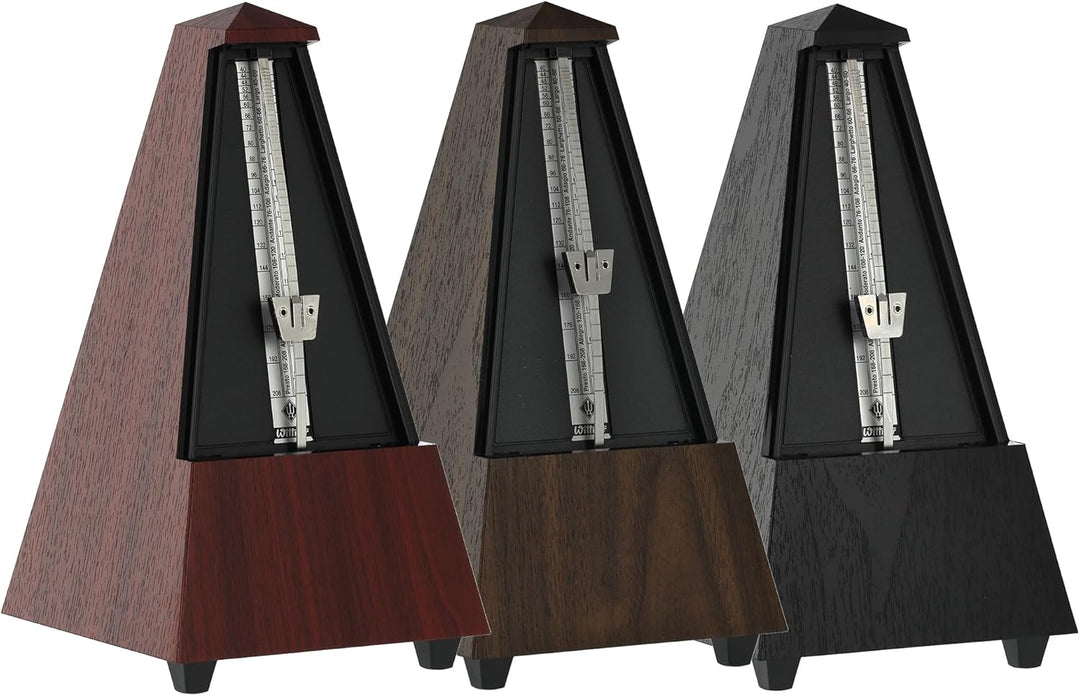 Wittner Metronom 845161 Kunststoffgehäuse ohne Glocke Taktell Pyramidenform schwarz schwarz Single,
