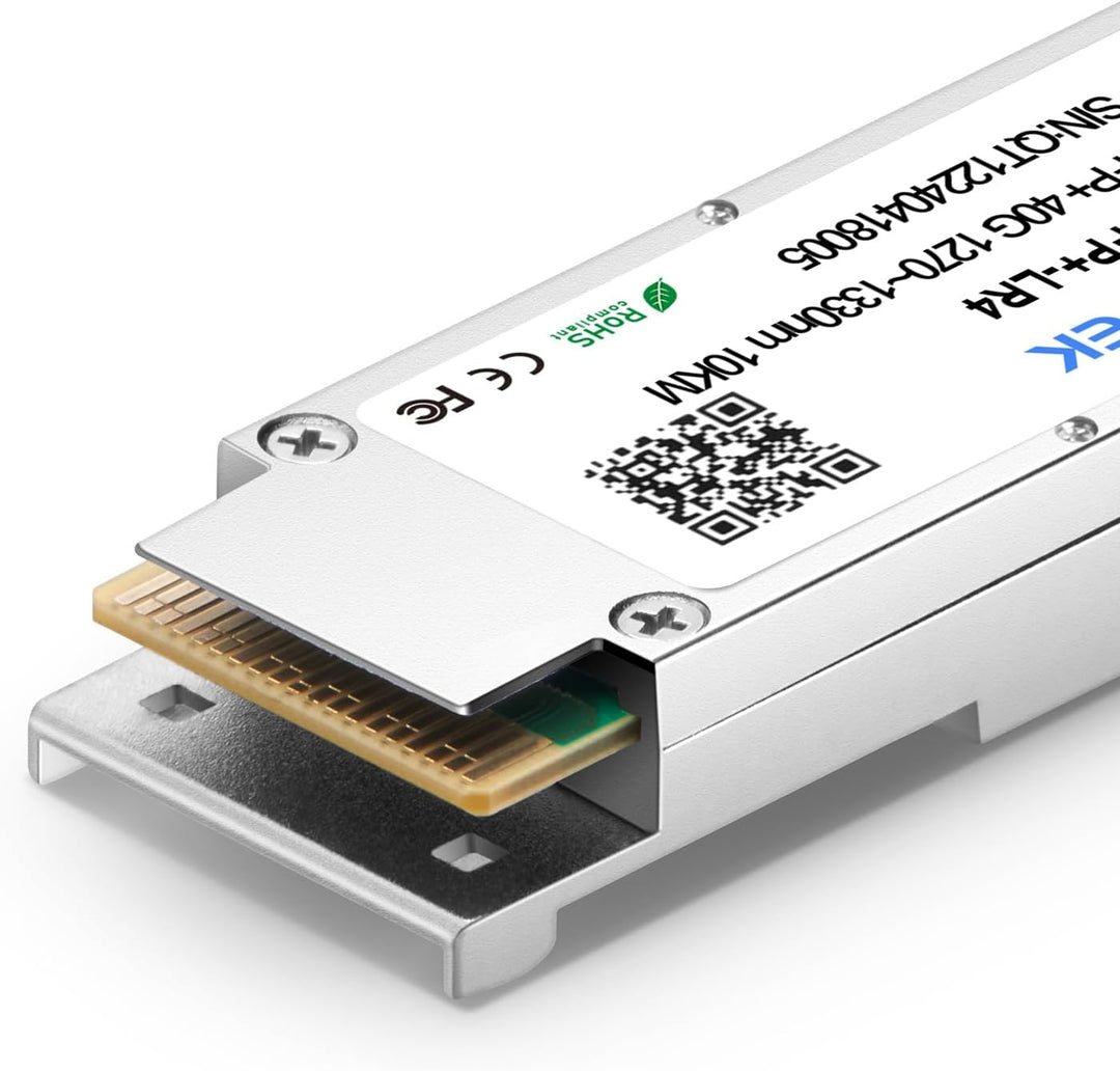 QSFPTEK 40G QSFP+ Module LC Single-Mode Transceiver 40GBASE-LR4 for Cisco QSFP-40G-LR4 (1310nm, 10km