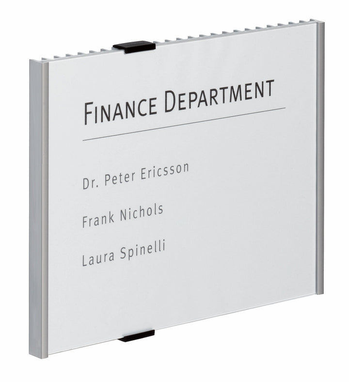 Durable Türschild A4 quer (Info Sign, 297 x 210 mm) metallic silber, 480723 297 x 210 mm (BxH), 297