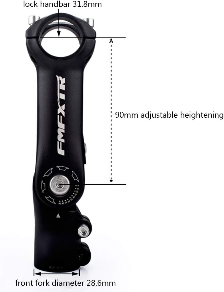 CYSKY Fahrrad Vorbau Verstellbarer 0-90 Grad 31,8 90mm/110mm Aluminiumlegierung MTB Vorbau Lenker Vo