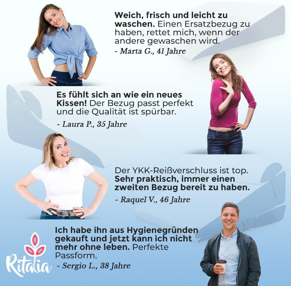 Ritalia® 60x48x30 Ergonomic White Blue 60 x 48 Ergonomisch, 60 x 48 Ergonomisch