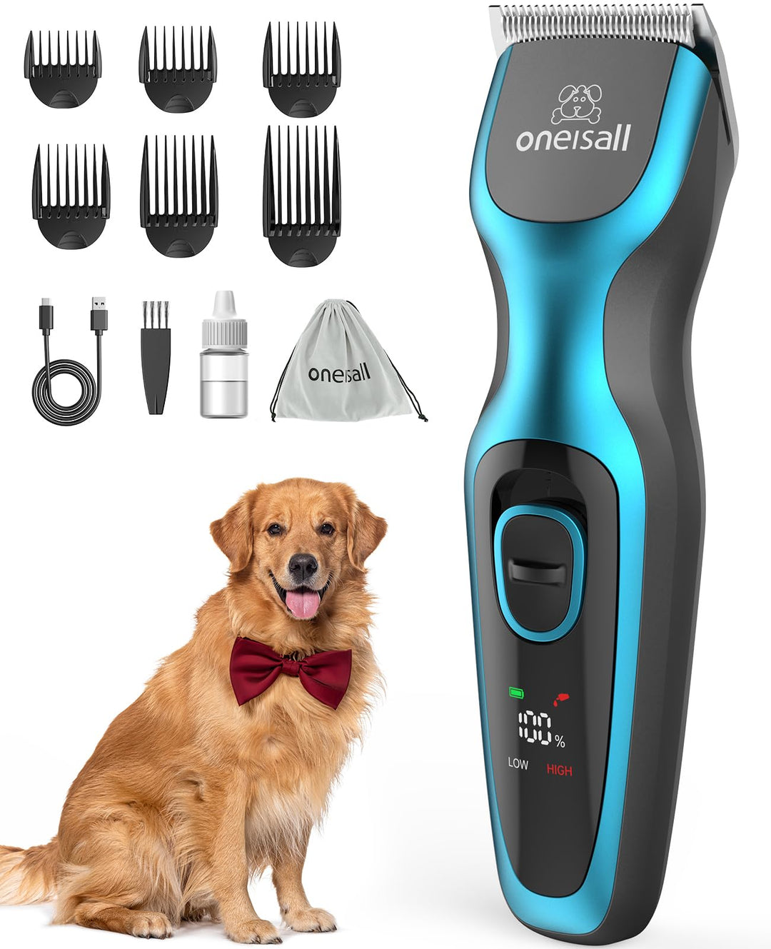 oneisall Professionelle Hunde-Schermaschine für dickes Haar, Hunde-Schermaschine für Cockapoo, robus