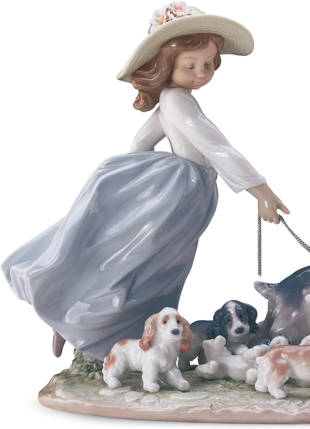 LLADRÓ Figur Die Grosse Familie. Mädchen. Porzellan.