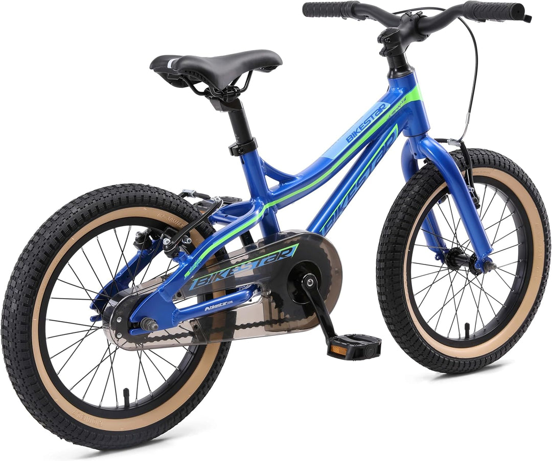 BIKESTAR Kinder Fahrrad Aluminium Mountainbike mit V-Bremse für Mädchen und Jungen ab 4-5 Jahre | 16