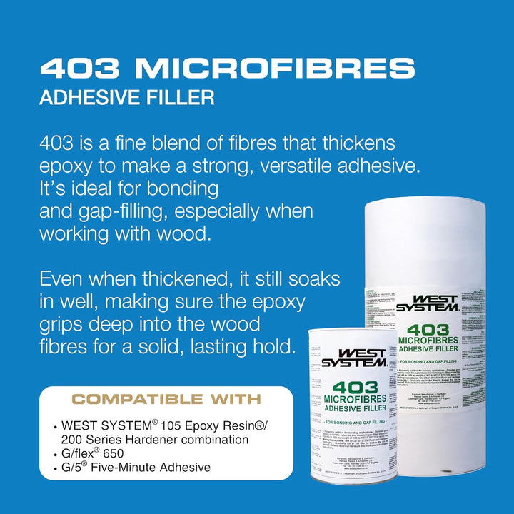 West System 403 MICROFIBRAS, 750 g