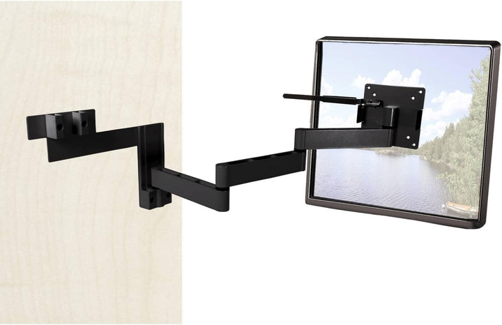 Caratec Flex CFW400AS TV-Wandhalter mit 4 Drehpunkten, schwarz ideal für Wohnwagen und Wohnmobile