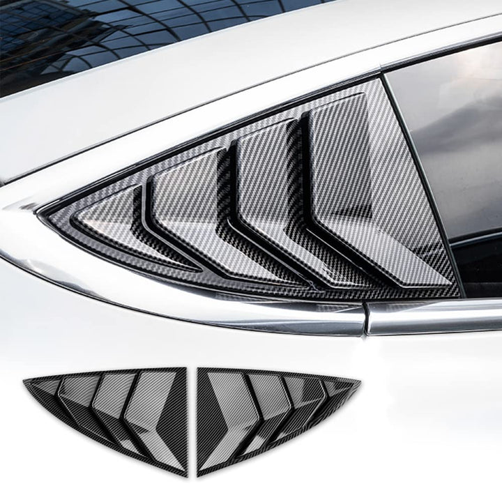KUNGKIC Lüftungsöffnungen für hintere Seitenfenster, Lüftungsschlitze, für Tesla Modell 3 2017–2024,