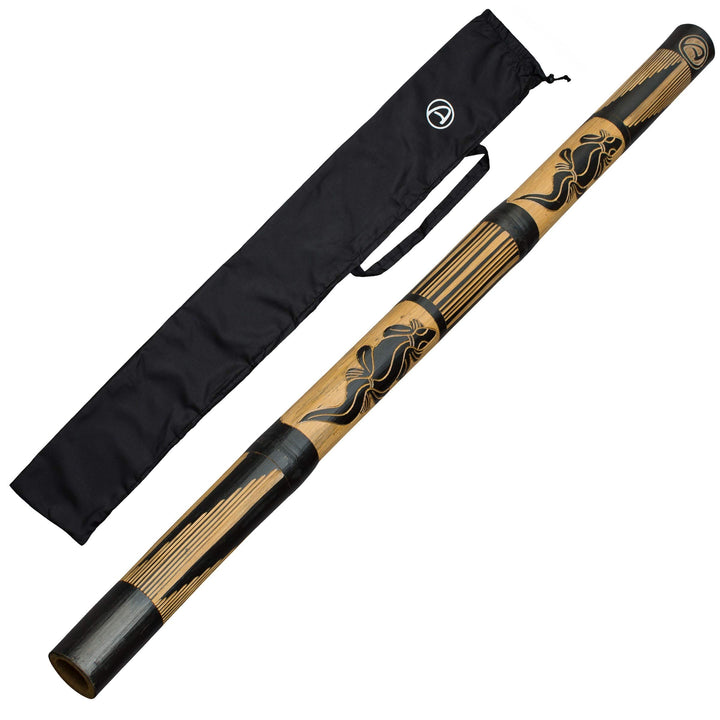 BAMBUS DIDGERIDOO: holz didgeridoo -120cm - didgeridootasche - für alle Einsteiger