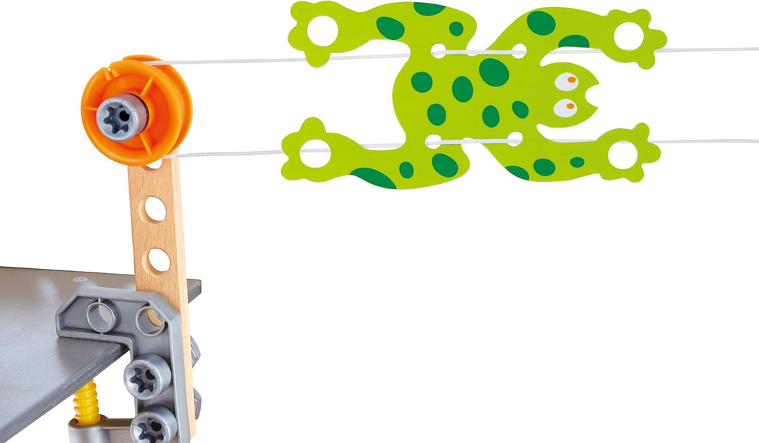 Hape Junior Inventor Bausatz für Tüftler - Experimentierset, Mint-Spielzeug, Lernspielzeug für Kinde