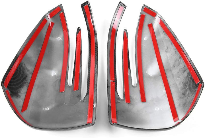 Rückspiegel Abdeckung Carbon W204,Qiilu Carbon Rückspiegel Spiegelabdeckung Aussenspiegel für ABCE C