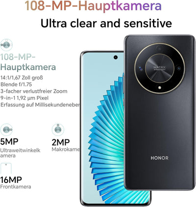 HONOR Magic6 Lite Smartphone 5G, Dual SIM NFC Android Mobile Phones Without Contract(512GB/8GB RAM,5