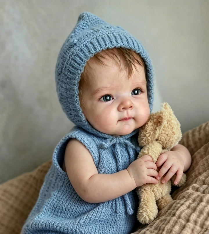 Zero pam Reborn Baby Vollsilikon Lebensecht, Reborn Baby Mädchen, 48CM Lebensechte Babypuppen,Puppe