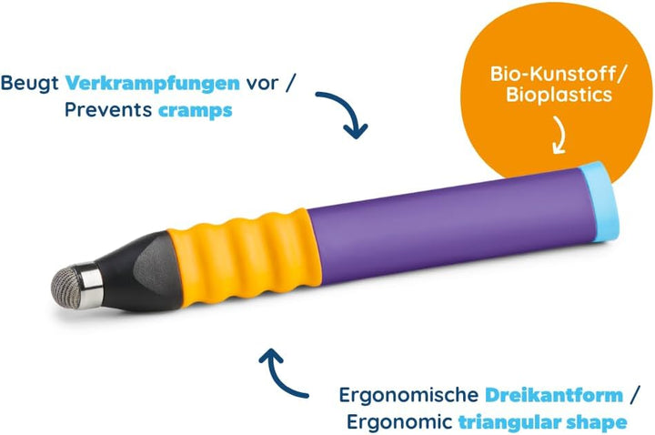 Edurino Ergonomischer Eingabestift I Special Edition | Tablet Stift für Kinder I Eingabestift für Ed