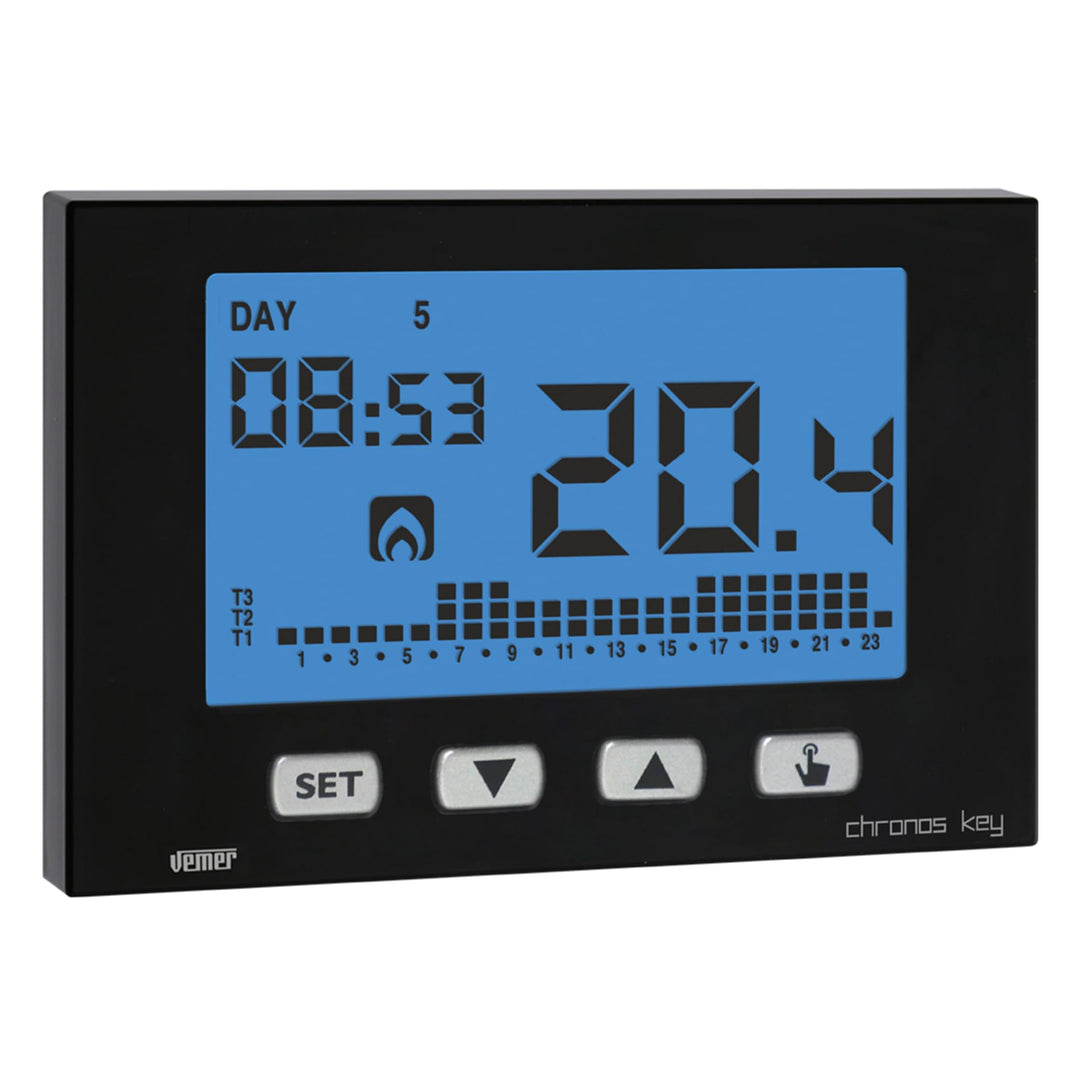 Vemer ve726600 Thermostat, schwarz, Schwarz