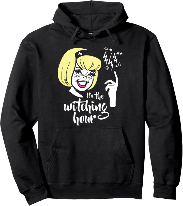 abrina The Teenage Witch It's Witching Hour Retro Pullover Hoodie