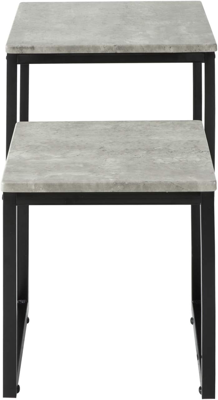 SoBuy FBT42-HG 2er Set Couchtisch Beistelltisch 2-teilig Satztisch Sofatisch Kaffeetisch Tisch-Set g