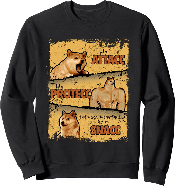 Doge gegen Cheems Memes Shiba Inu Sweatshirt