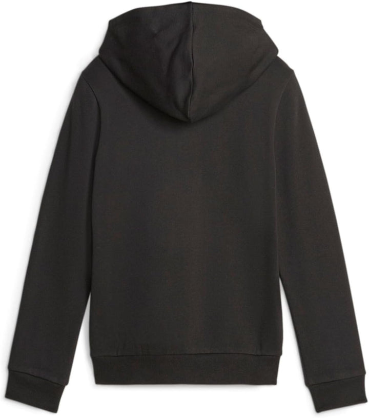 PUMA Mädchen ESS+ Logo Hoodie FL G Schweiss, 116 Puma Black-bronze