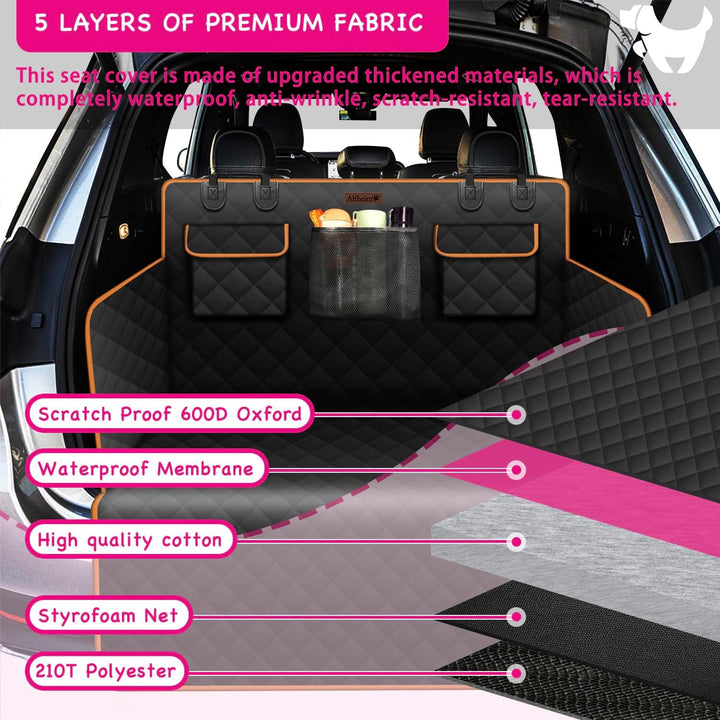 Lydonberg Kofferraumschutz Hund mit Seitenschutz, Rutschhemmend Wasserdicht Haustier Auto Boot Liner