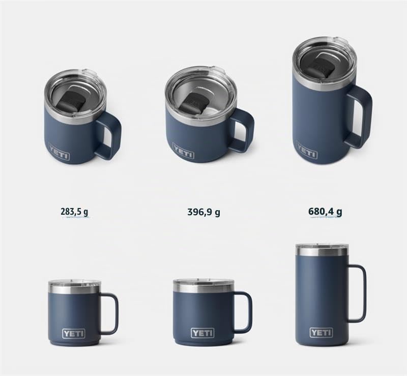 YETI Rambler 10 oz (284 ml) Stapelbarer Becher Mit MagSlider-Deckel – White, White