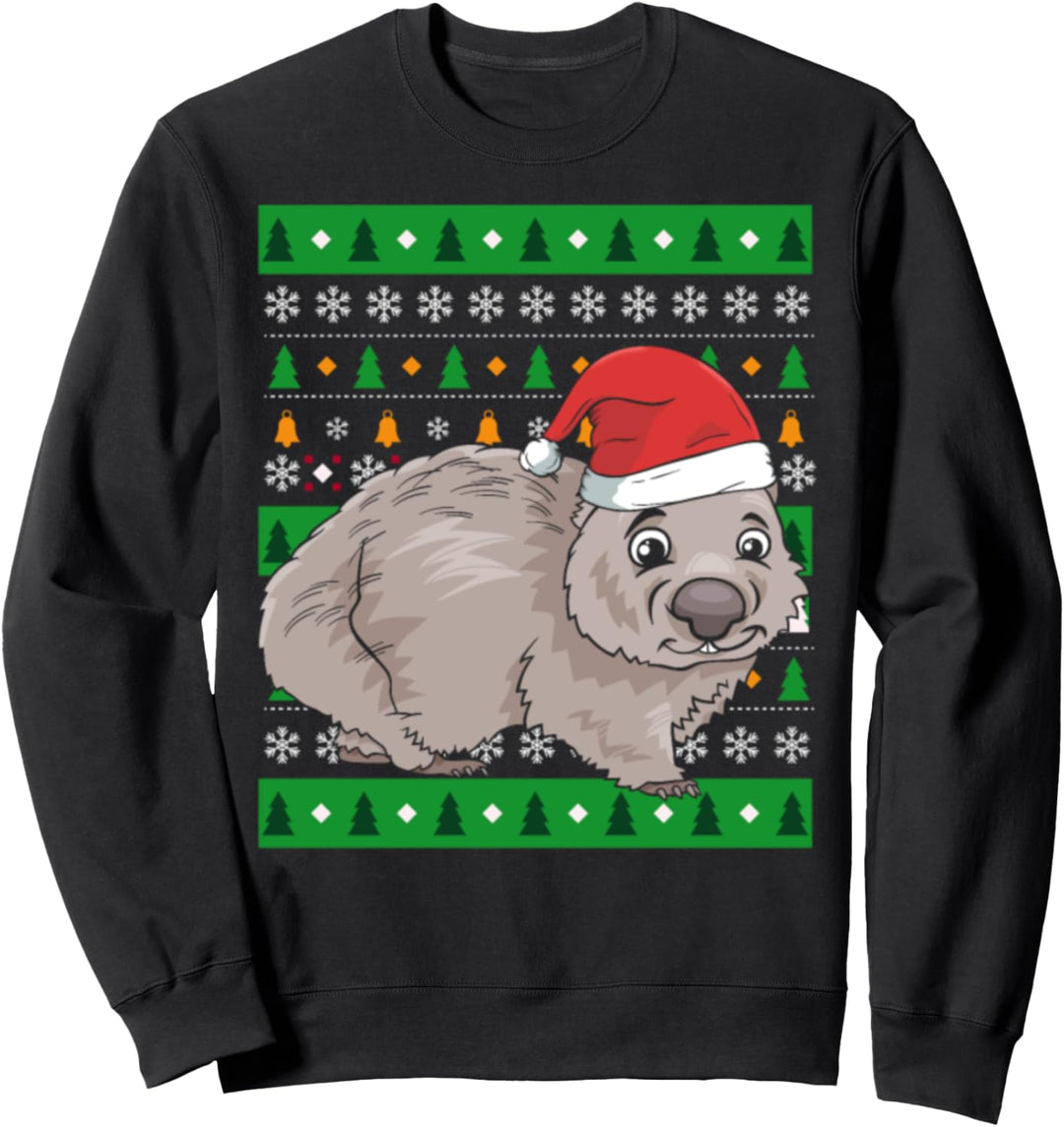 Wombat Ugly Christmas Sweater Sweatshirt