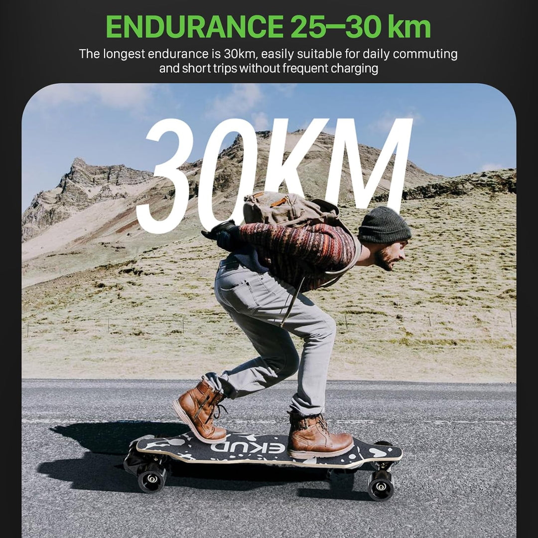 Elektro-Skateboard mit Fernbedienung für Erwachsene und Jugendliche, 2000W/1100W/900W Motor, einstel