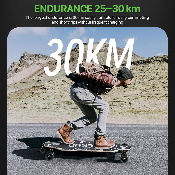 Elektro-Skateboard mit Fernbedienung für Erwachsene und Jugendliche, 2000W/1100W/900W Motor, einstel