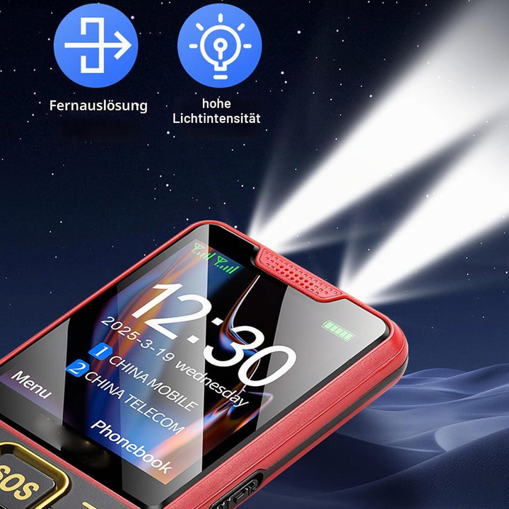Fockety 4G -Handy für Senioren, 2,6 -Zoll -HD -Bildschirm Dual SIM -Mobiltelefon für ältere Menschen