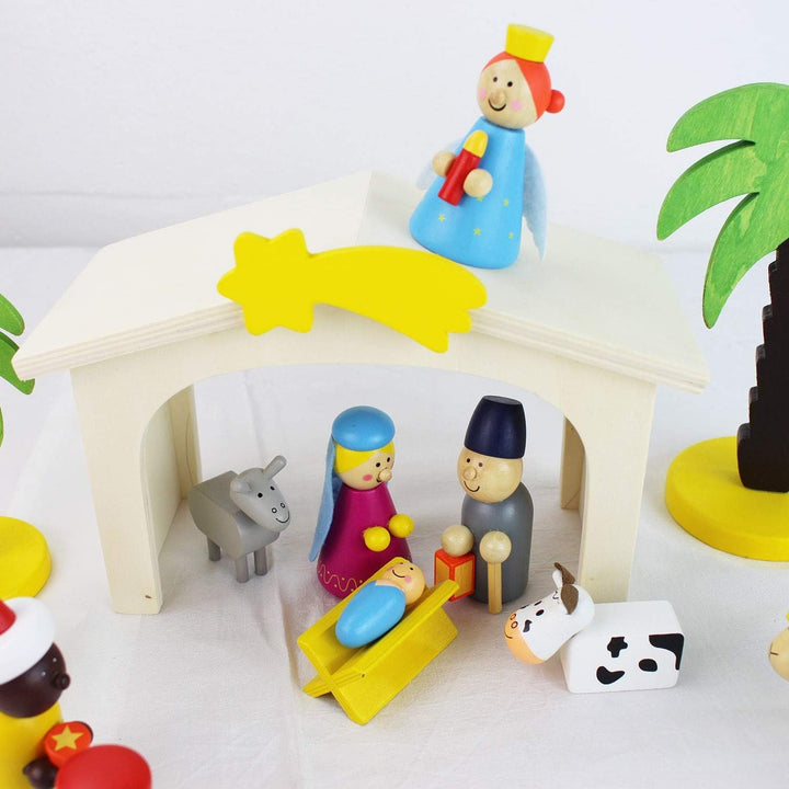 Inware 22094 - Weihnachtskrippe aus Holz A 1 -