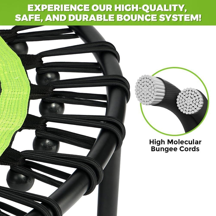 ONETWOFIT klappbares Trampolin für Erwachsene, 101/107/114/cm Mini Fitness Trampolin W/einstellbare