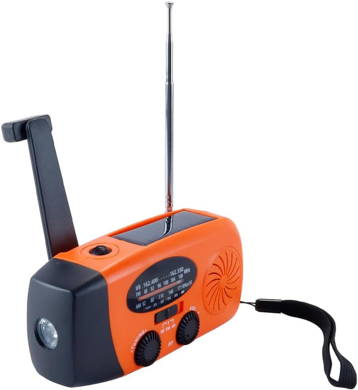 Solarradio, Survival-Handkurbel-Dynamo, AM/FM-Notwetterradio, Für Den Haushalt Und Outdoor-Camping,