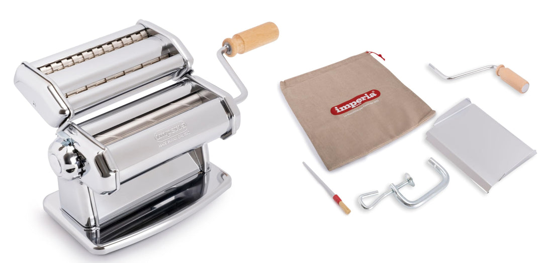 Imperia IPASTA Ruvida Klassische Linie. Nudelmaschine für raue Pasta 100% Made in Italy. Frischpasta