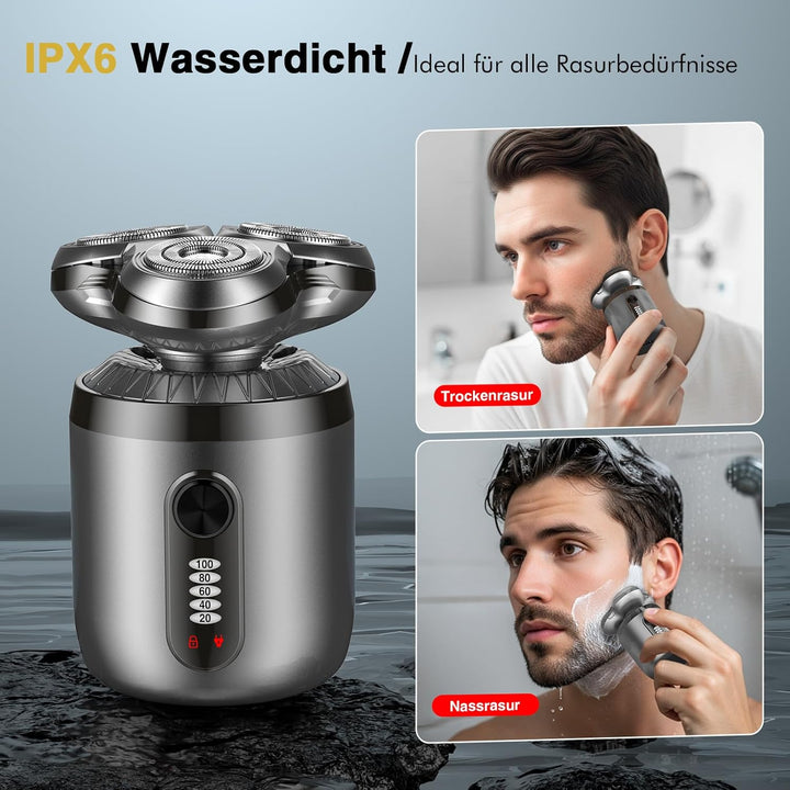 Mini Rasierer Herren Elektrisch, 3D Barttrimmer Herren - Elektrorasierer Herren/Nasenhaartrimmer Her