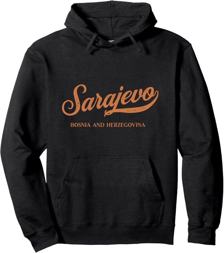 Retro Bosnien und Herzegowina City - Vintage Sarajevo Pullover Hoodie