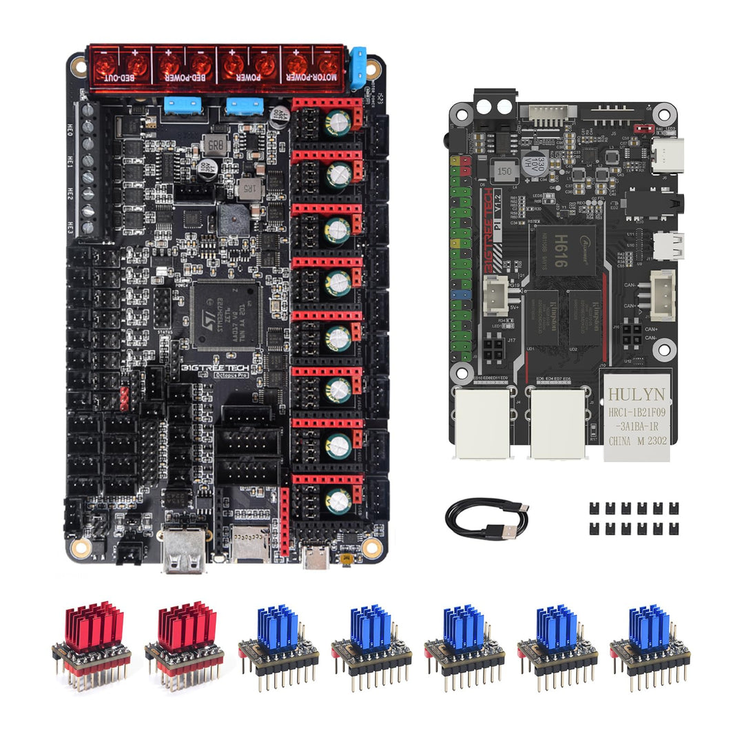 BIGTREETECH Octopus Pro h723 Steuerplatine + BTT PI V1.2 Core Board + 2 Stück TMC5160T V1.0 + 5 Stüc