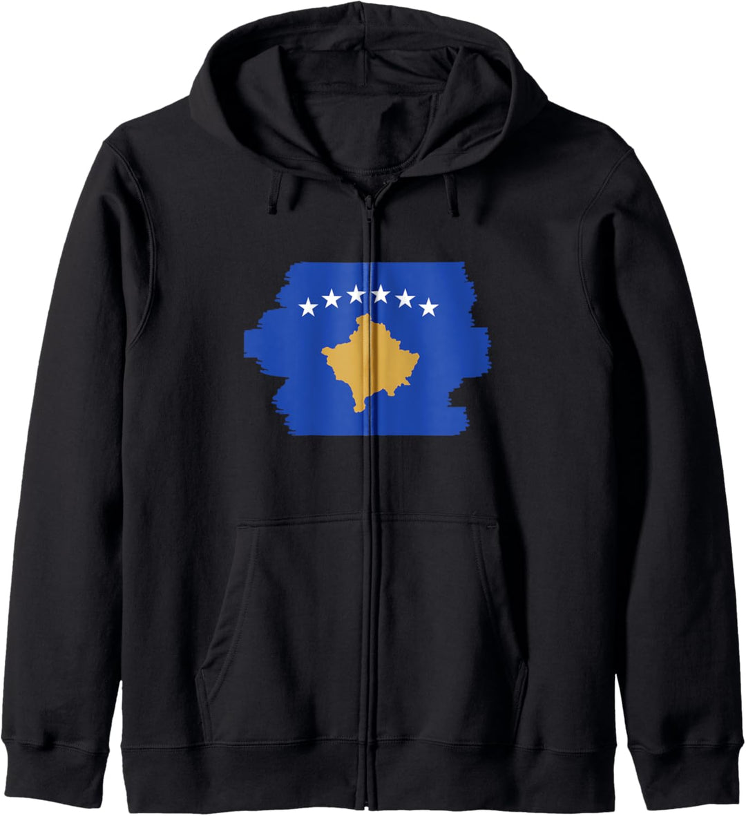 Kosovarische Flagge Kosovo Kapuzenjacke