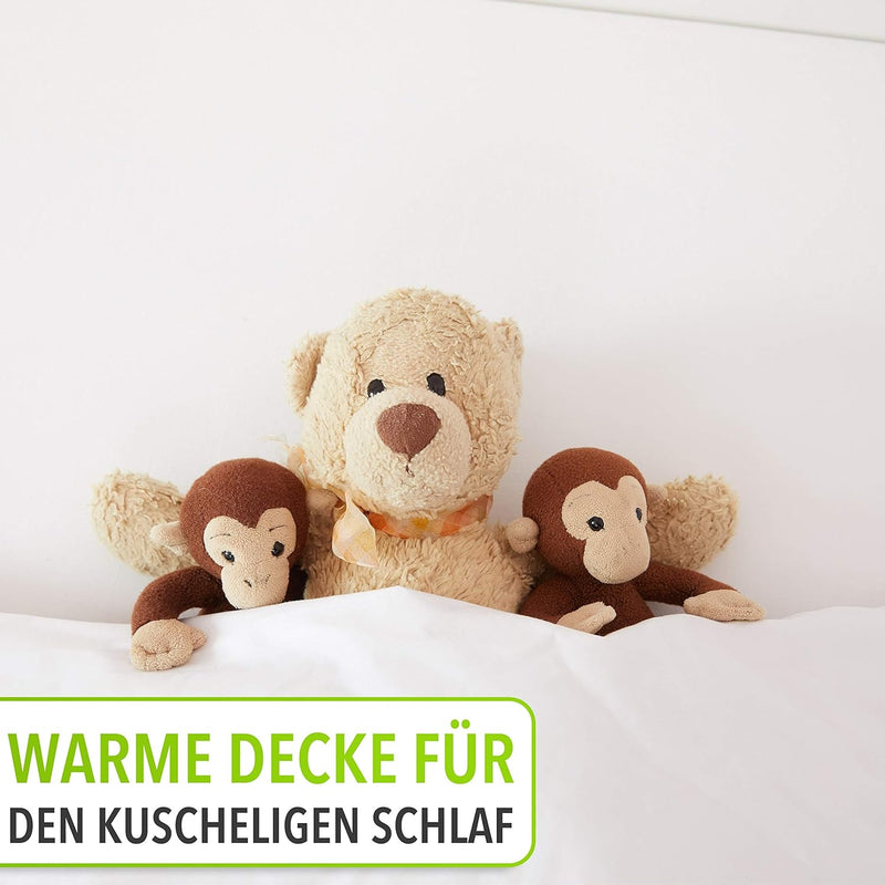 Koru Kids® Kinderwagendecke 80x80 cm - 100% Daunen – Decke Kinderwagen Winter – bis 60 Grad waschbar