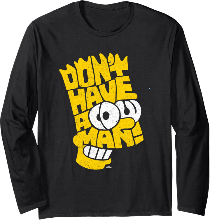 The Simpsons Bart Simpson Don't Have A Cow Man Langarmshirt