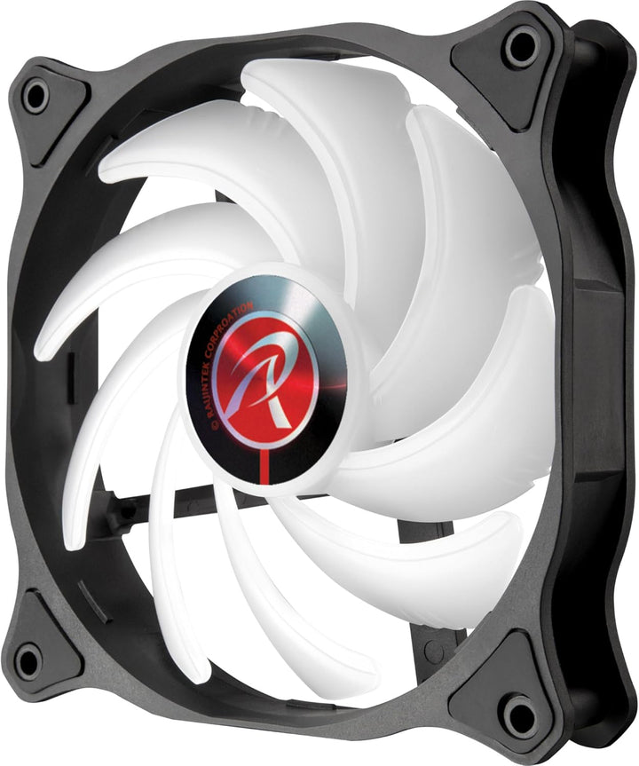 Raijintek EOS 12 RBW ADD Lüfter, 2er-Set inkl. Controller, Schwarz, 120 mm