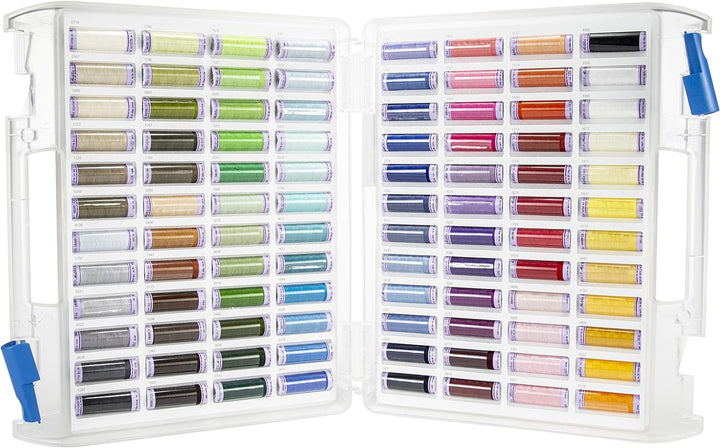 Mettler Seidengarn mit 96 Spulen, mehrfarbig