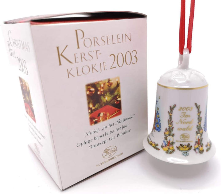 Hutschenreuther Porzellanglocke Weihnachtsglocke 2003 OVP
