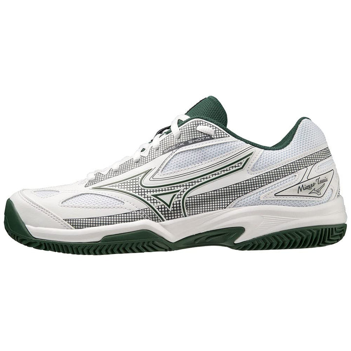 Mizuno Unisex Break Shot 4 CcTennisschuh 36 EU White Pineneedle Papyrus, 36 EU White Pineneedle Papy