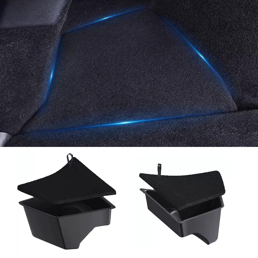 Kofferraum Organizer für Tesla Model 3 Highland 2024 2025 Aufbewahrungsboxen mit Deckel Seitlicher A