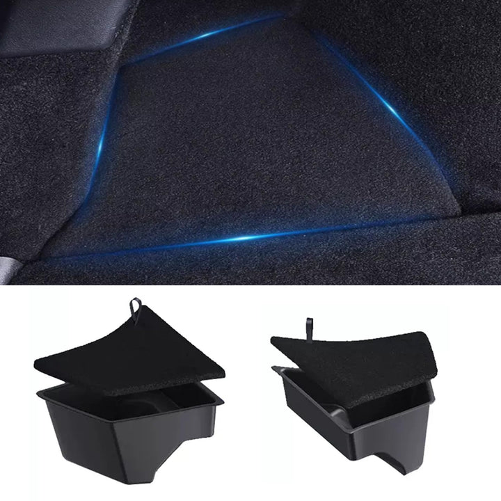 Kofferraum Organizer für Tesla Model 3 Highland 2024 2025 Aufbewahrungsboxen mit Deckel Seitlicher A